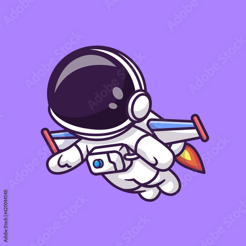 Cute Astronaut Flying With Rocket Cartoon Vector Icon
Illustration. Science Technology Icon Concept Isolated
Premium Vector. Flat Cartoon Style