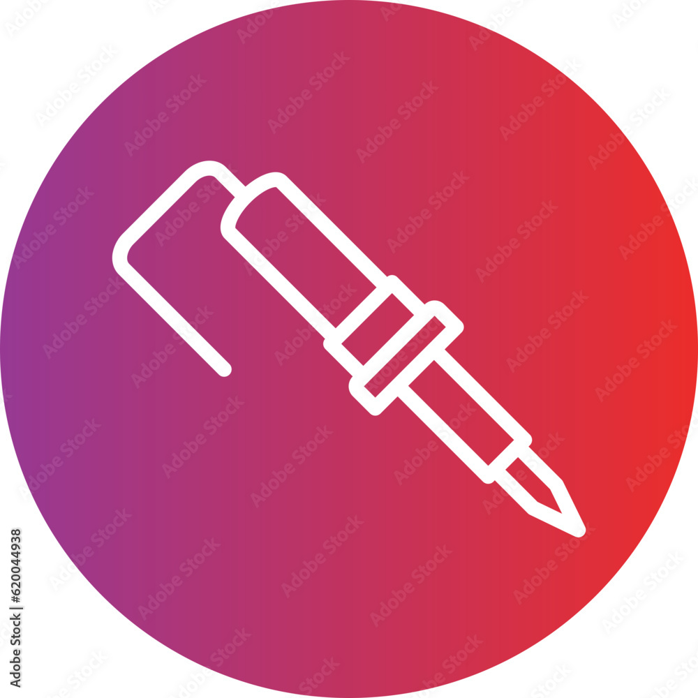 Vector Design Soldering Iron Icon Style Vector Design Soldering Iron Icon Style