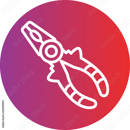 Vector Design Pliers Icon Style