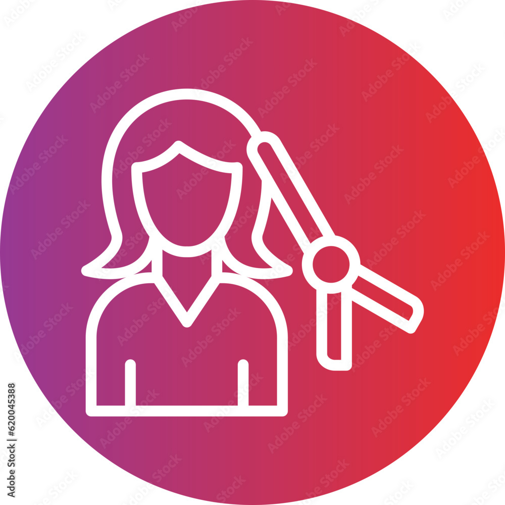 Vector Design Curling Icon Style