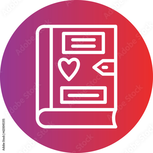 Vector Design Diary Icon Style