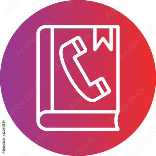 Vector Design Phonebook Icon Style