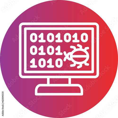 Vector Design Hack Code Icon Style