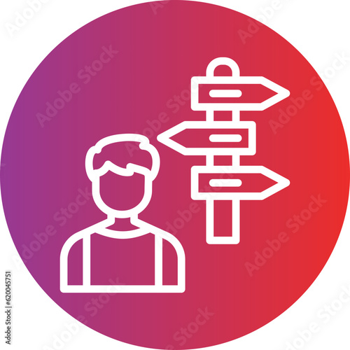 Vector Design Direction Icon Style