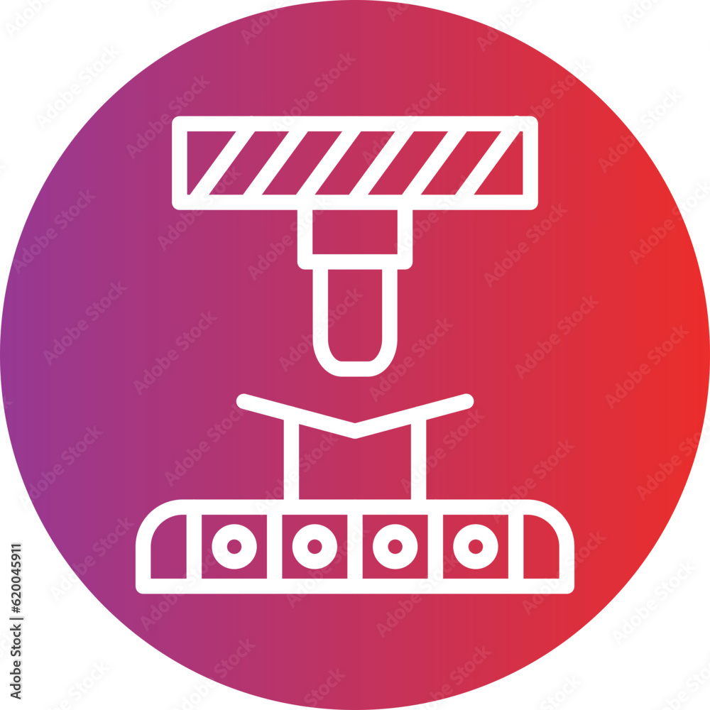 Vector Design Bending Machine Icon Style Vector Design Bending Machine Icon Style