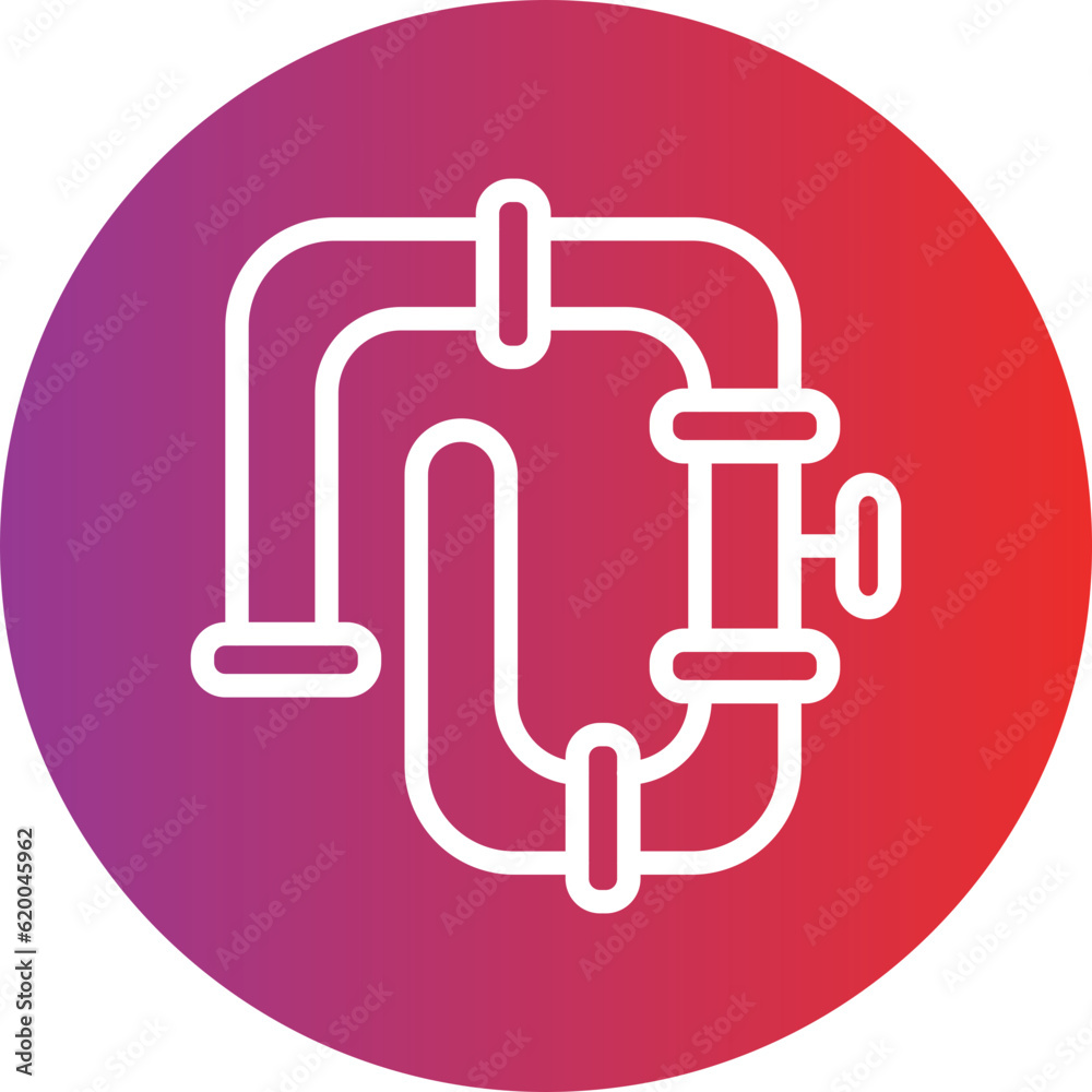Vector Design Pipeline Icon Style Vector Design Pipeline Icon Style
