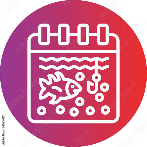 Vector Design Fishing Season Icon Style