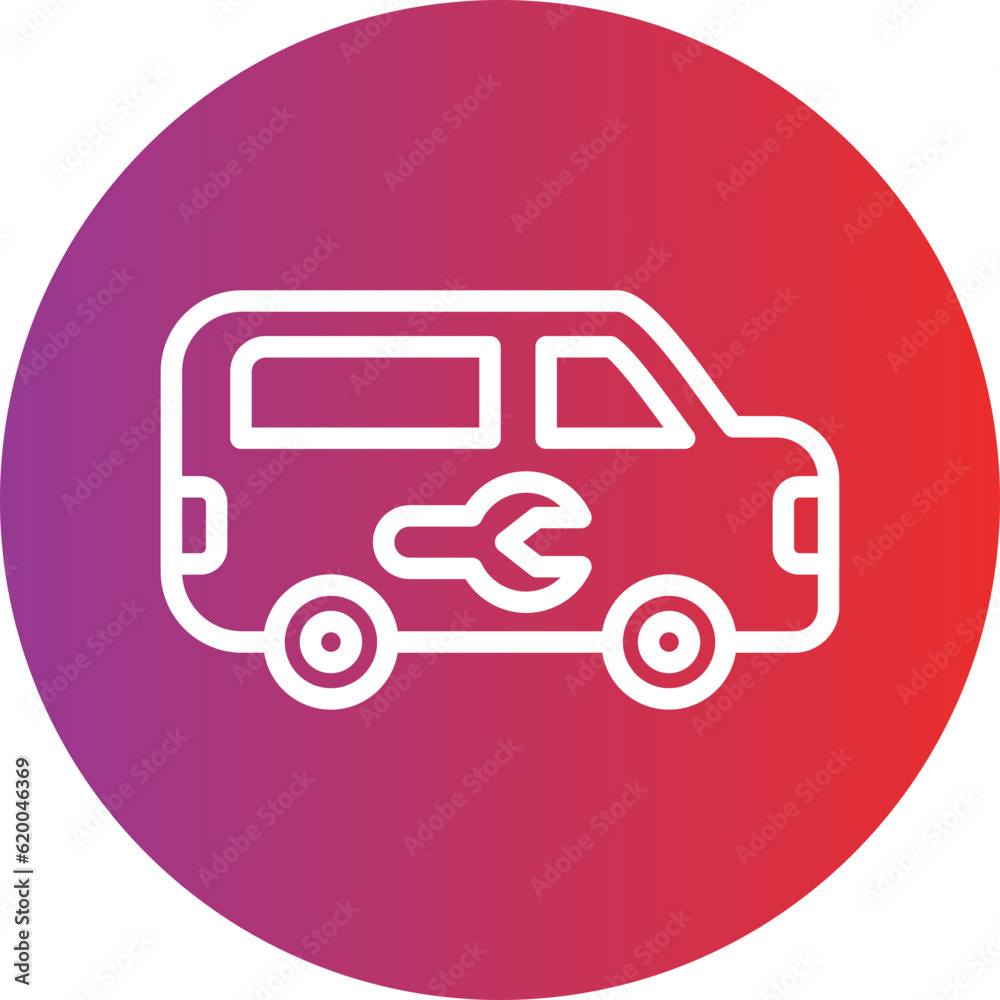 Vector Design Plumber Van Icon Style Vector Design Plumber Van Icon Style