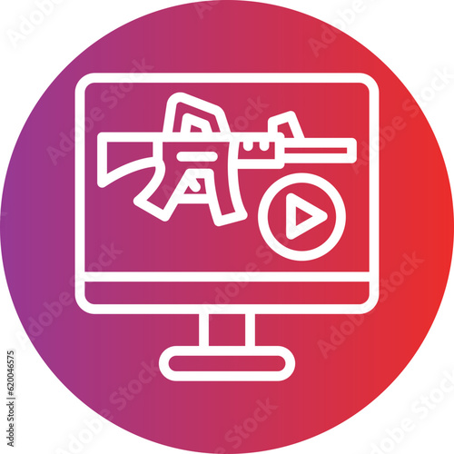 Vector Design Livestream Icon Style