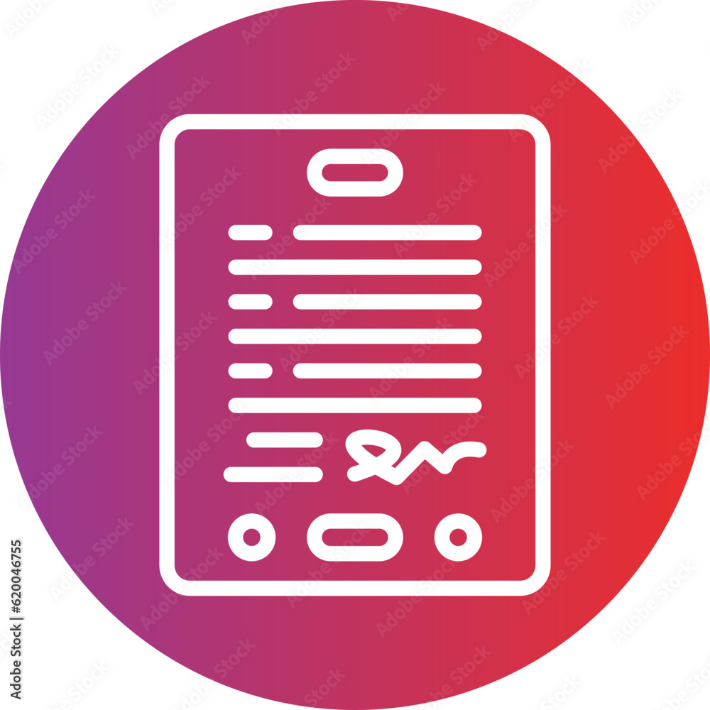 Vector Design Digital Contract Icon Style Vector Design Digital Contract Icon Style