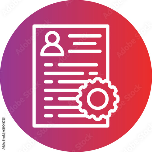 Vector Design Applicants Management Icon Style