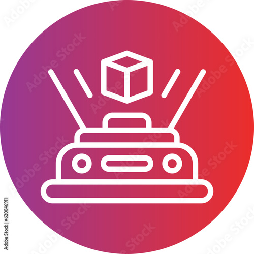 Vector Design Hologram Icon Style