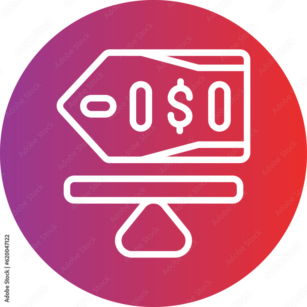 Vector Design Fair Market Value Icon Style Vector Design Fair Market Value Icon Style
