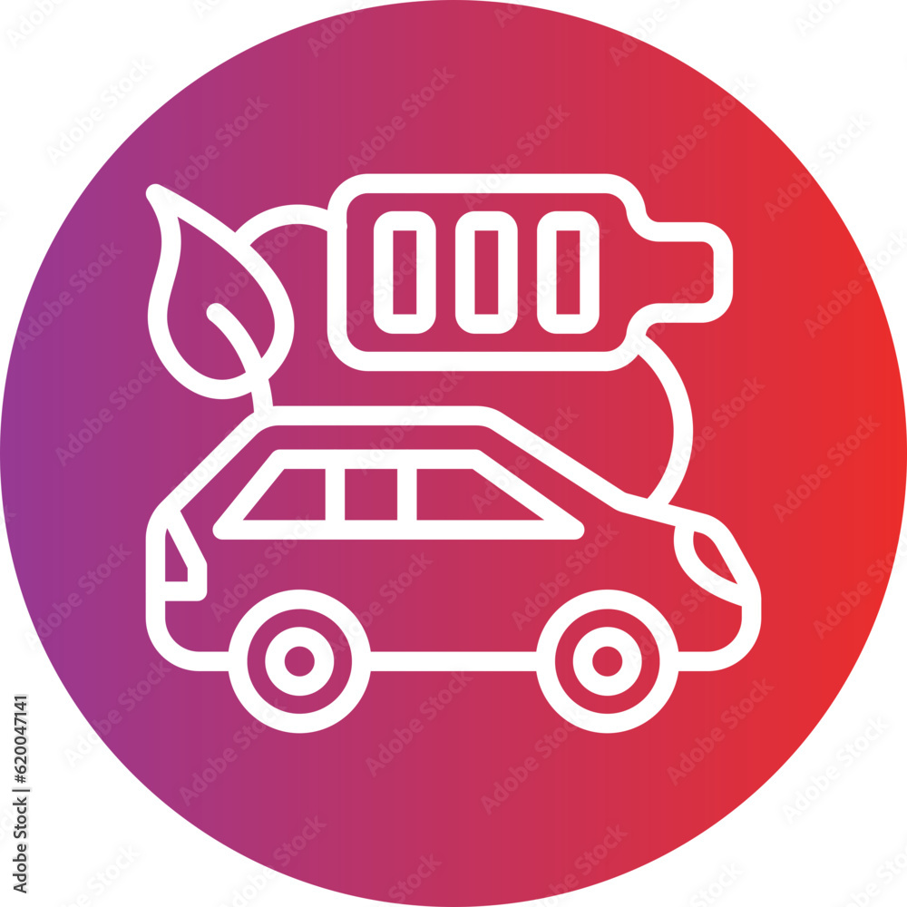 Vector Design Hybrid Vehicle Icon Style