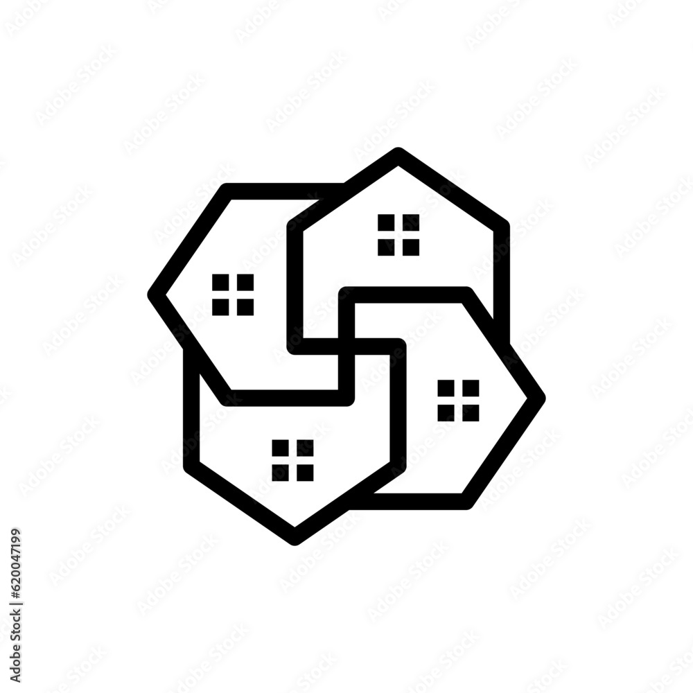 Home building icon design vector illustration