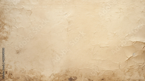 A close - up shot of cream paper with old grunge retro rustic textures background  Generative AI  