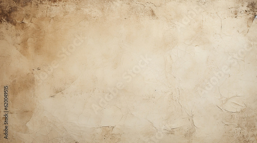 Cream paper with old grunge retro rustic textures background, Generative AI 