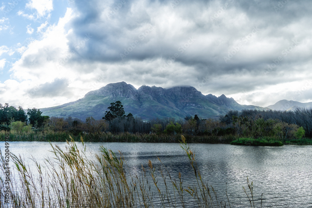 Fototapeta premium Helderberg Dam, Cape Winelands South Africa