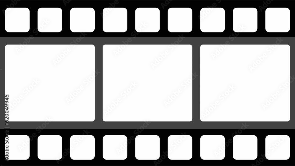 camera roll animation negative film