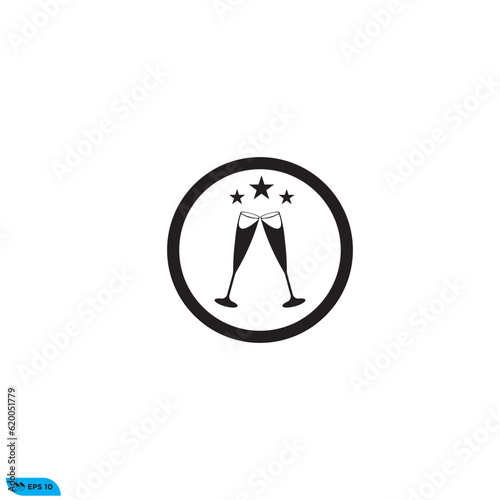 Icon vector graphic of Glass Logo