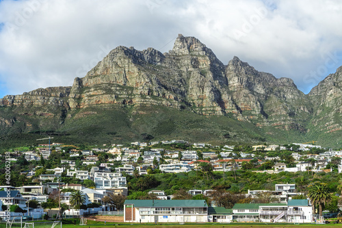 Resort view from Camps Bay Beach, Camps Bay, Cape Town, Western Cape Province #620052138