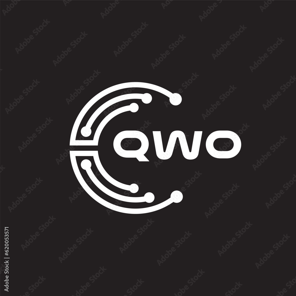 QWOletter technology logo design on black background. QWOcreative initials letter IT logo concept. QWOsetting shape design
QWOletter technology logo design on black background. QWOcreative initials letter IT logo concept. QWOsetting shape design
