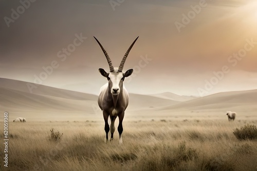 oryx in the field.