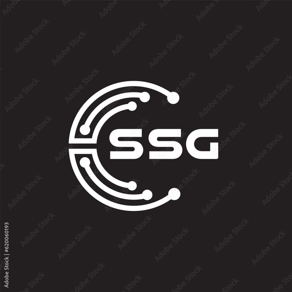 SSG letter technology logo design on black background. SSG creative initials letter IT logo concept. SSG setting shape design.
SSG letter technology logo design on black background. SSG creative initials letter IT logo concept. SSG setting shape design.