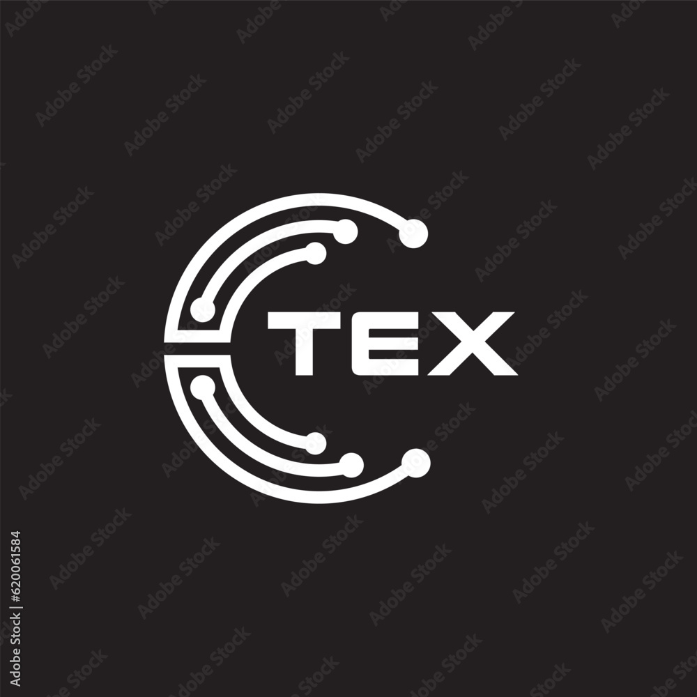 TEX letter technology logo design on black background. TEX creative initials letter IT logo concept. TEX setting shape design.
TEX letter technology logo design on black background. TEX creative initials letter IT logo concept. TEX setting shape design.
