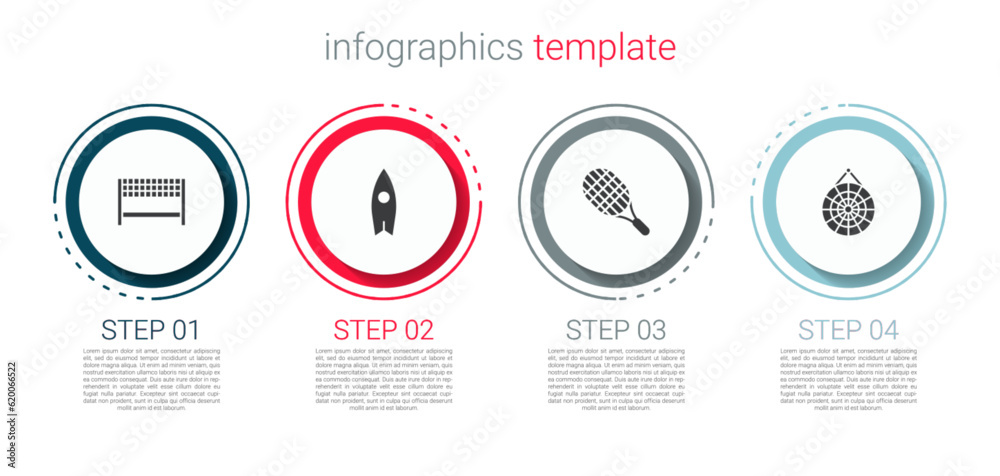 Set Ribbon in finishing line, Surfboard, Tennis racket and Classic dart. Business infographic template. Vector Set Ribbon in finishing line, Surfboard, Tennis racket and Classic dart. Business infographic template. Vector