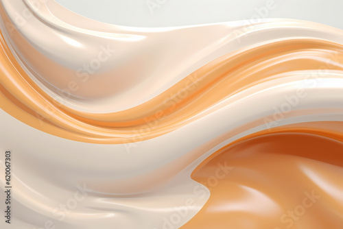 Luxury skincare captured as a swirling cosmetic milk liquid, epitomizing smoothness and purity, excellent for a beauty and wellness-focused project, generative ai