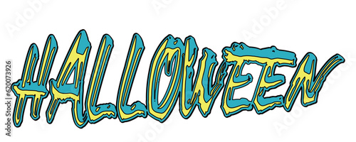 Halloweenの文字の素材