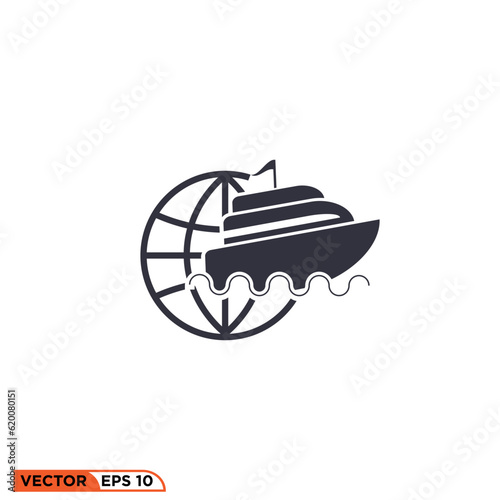 Icon vector graphic of World Ship logo
