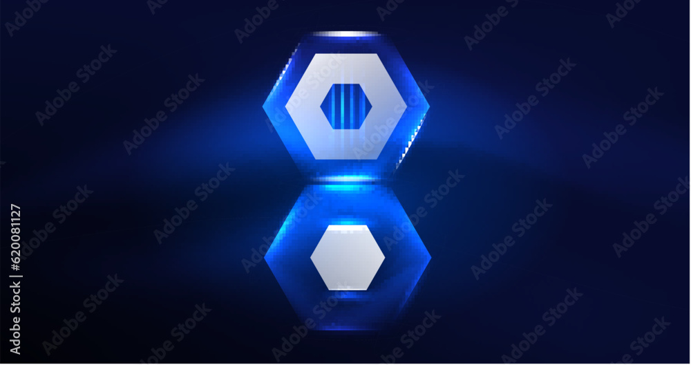 Abstract background neon hexagon vector illustration Abstract background neon hexagon vector illustration