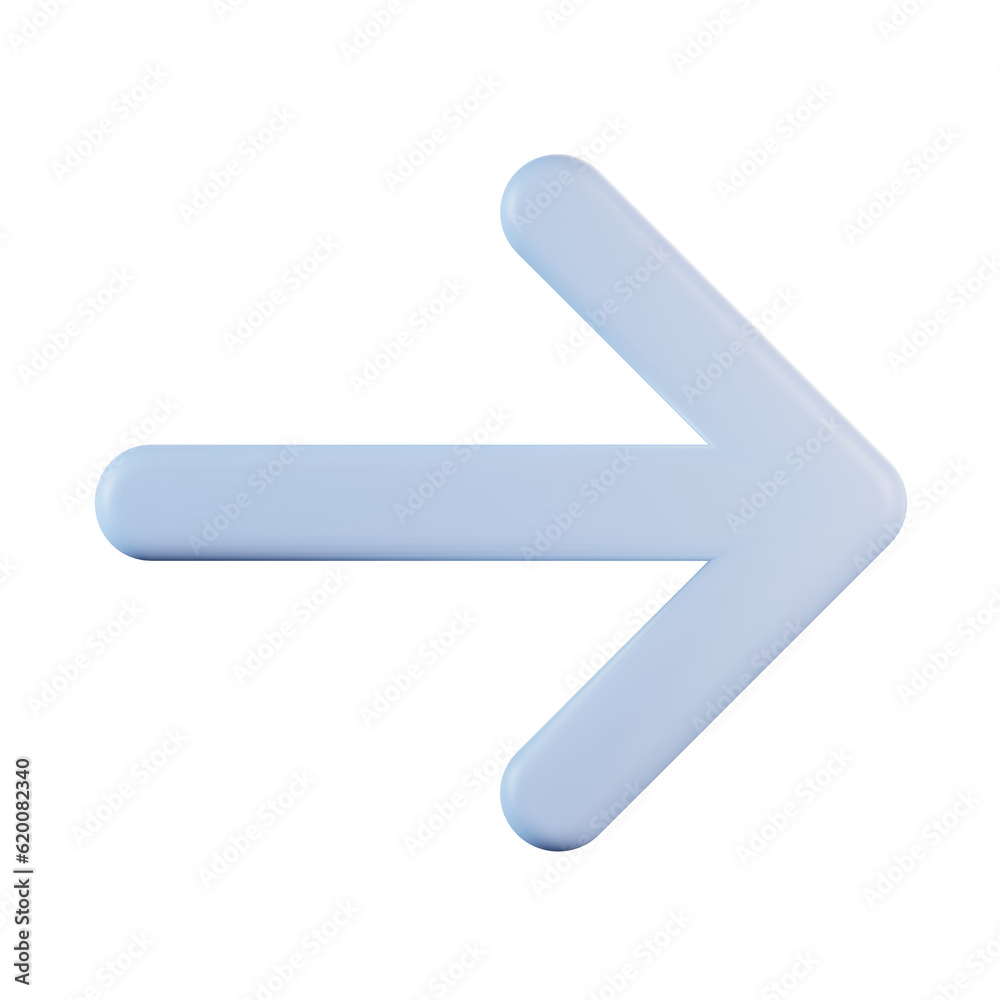 Right Arrow 3D Icon Right Arrow 3D Icon
