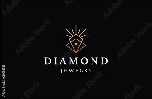 The diamond jewelry logo is a shining embodiment of exquisite craftsmanship, timeless elegance, and the utmost sophistication.
