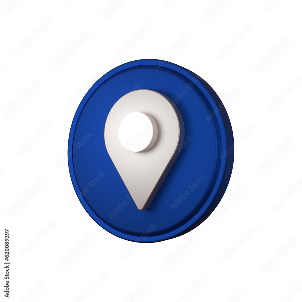 3d rendering Red realistic 3d map pin gps pointer markers pointer Location icon 3d rendering Red realistic 3d map pin gps pointer markers pointer Location icon