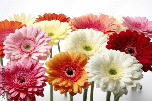 Gerbera flowers blossom. Generate Ai