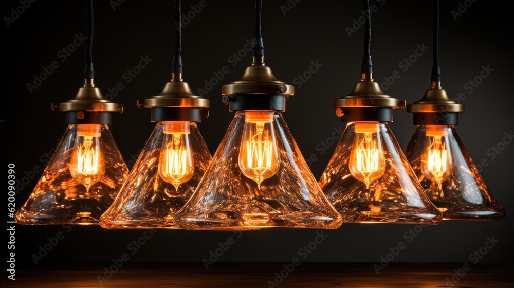 Obraz premium Lamp With Simple Yet Elegant Design, Pendant light and beautiful feature wall decorations.