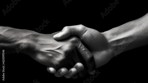 handshake between two people