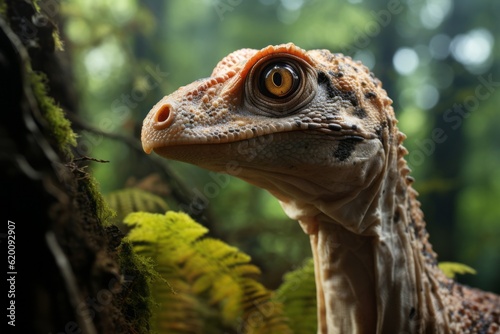 Close-Up of Leaellynasaura, Natural light, Generative AI © Giantdesign