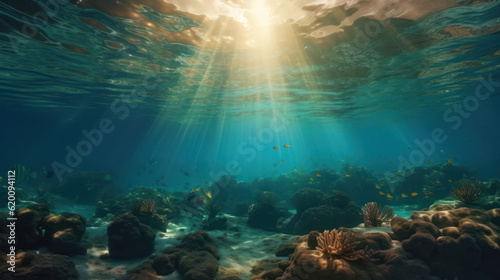 Underwater light rays