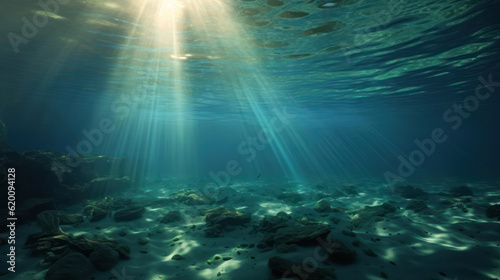 Underwater light rays © tashechka