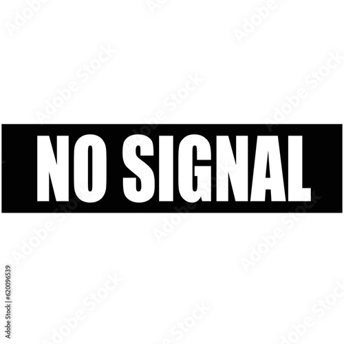 There is no signal. Sign of the lack of communication, vector illustration