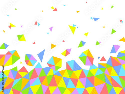 背景素材 幾何学模様 バックグラウンド ポップ カラフル 楽しい 透過PNG