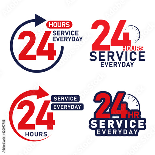 symbol set 24 hours service every day