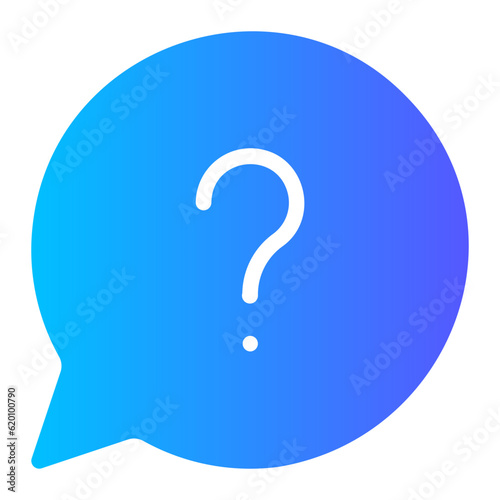 question gradient icon