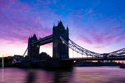 Landscape of London Tower Bridge at Twilight  London UK.