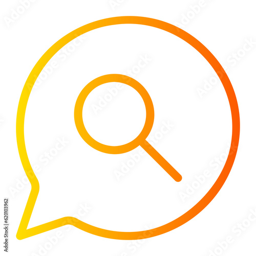 loupe gradient icon