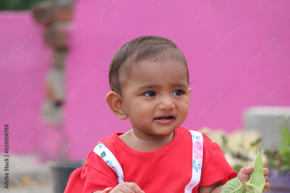 portrait of a little girl south indian , tamil baby portrait of a little girl south indian , tamil baby